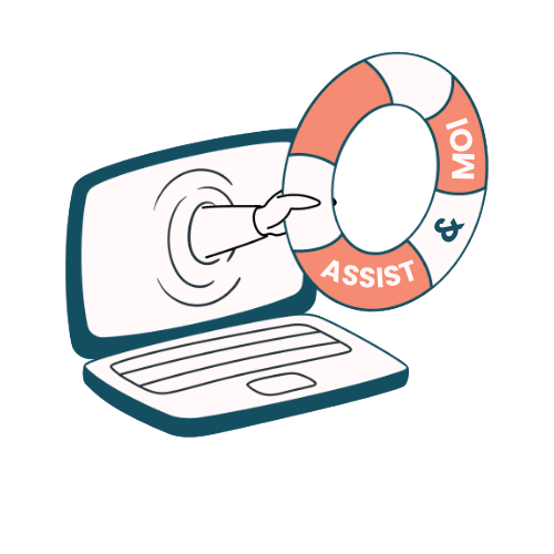 assiste moi logo accompagnement à domicile